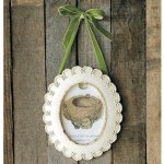 (image for) Ivory Oval Shape Photo Frame