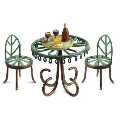 (image for) Bistro Table & 2 Chairs Figurine Set Fairy Garden Furniture