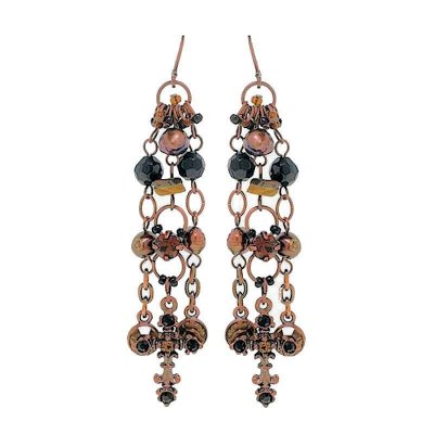 (image for) Black & Topaz Chandelier Earrings by I Love Bracelets