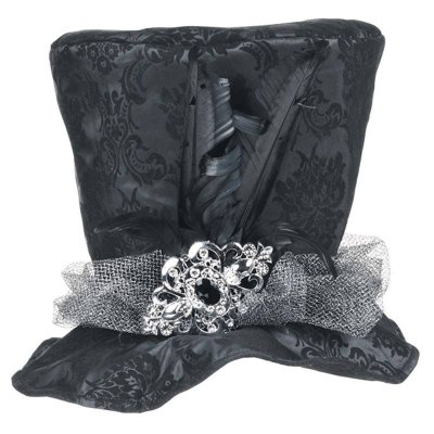 (image for) Black Top Hat Halloween Costume Accessory