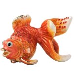 (image for) Goldfish Figurine Trinket Box by Keren Kopal