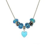 (image for) Blue Ice Sparkle Beaded Necklace