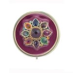 (image for) Royal Jewels Round Metal Pillbox by Spring Street Design