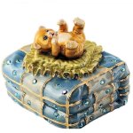 (image for) Baby Gift Bear Figurine Trinket Box by Keren Kopal