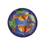 (image for) Blue Birds Glass Bird Bath Bowl by Grasslands Road
