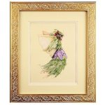(image for) Grape Fairy Framed Fantasy Art by Patience Brewster