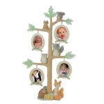 (image for) Milestones Baby Photo Frame Tree & Animal Figurine