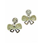 (image for) Bows & Crystals Chandelier Earrings