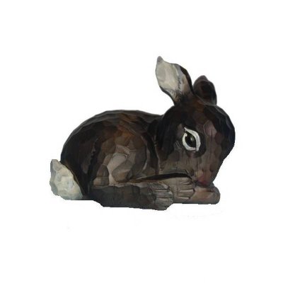 (image for) Carved Design Baby Bunny Figurine