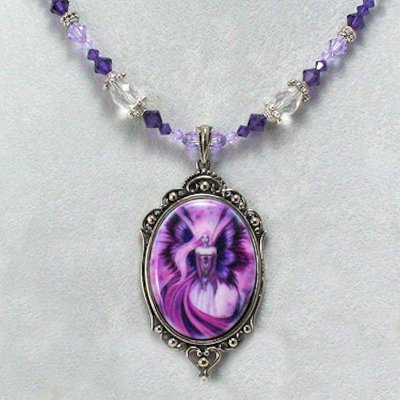 (image for) Thistle Queen Fairy Necklace by Amy Brown