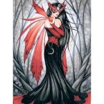 (image for) Mask of Autumn Fairy Fantasy Art by Jessica Galbreth