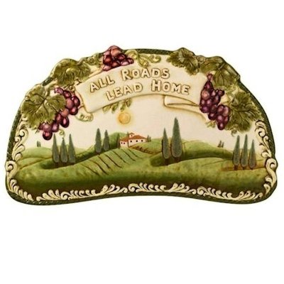 (image for) Italian Style Serving Platter & Metal Easel Stand