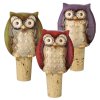 (image for) Crimson Hollow Owl Figurine Wine Cork