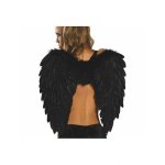 (image for) Black Feather Wings 19 Inches Tall