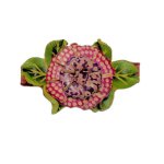 (image for) Polka Dot Bloom Leather Flower Bracelet