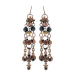(image for) Black & Topaz Chandelier Earrings by I Love Bracelets