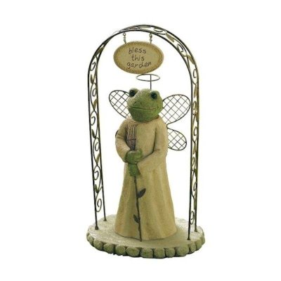 (image for) Frog Angel with Arbor Garden Figurine by Grasslands Road