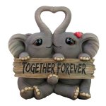 (image for) Together Forever Romantic Elephant Figurine