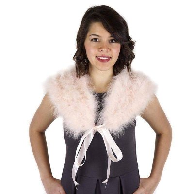 (image for) Sugar & Spice Champagne Color Feather Capelet