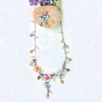 (image for) Spring Floral Enchantment Necklace & Earrings Jewelry Set