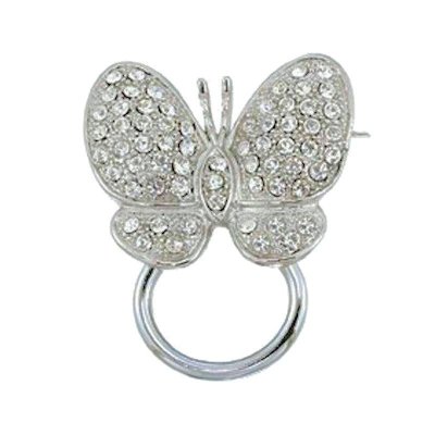 (image for) Butterfly Eye Glass Holder Brooch or Lapel Pin