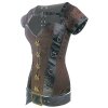 (image for) Dobby Steam Punk Steel Boned Corset Top Set Also Plus Size