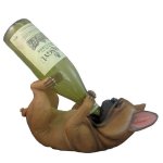 (image for) Bulldog Dog Figurine Chien Doux Wine Holder