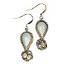 (image for) Cloisonne Drop & Crystal Ball Beaded Earrings
