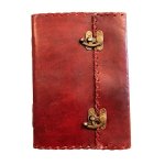 (image for) Double Metal Clasps Handmade Leather Journal