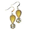 (image for) Cloisonne Drop & Crystal Ball Beaded Earrings