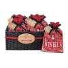 (image for) Hugs & Kisses Christmas Refillable Canvas Cookie Gift Bag
