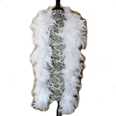 (image for) White Opal Sheen Lusciously Thick Feather Boa