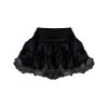(image for) Ballerina Black Satin Tutu Skirt with Tulle Petticoat