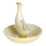 (image for) Duck Figurine Ceramic Ring Holder Bowl
