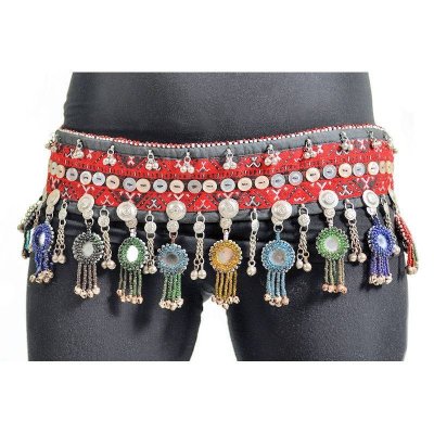 (image for) Tribal Belt with Charms for Belly Dance Costume