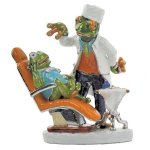(image for) The Dentist Frog Figurine Trinket Box by Keren Kopal