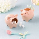 (image for) Pink Pig Figurine Cream Pitcher by Grasslands Road