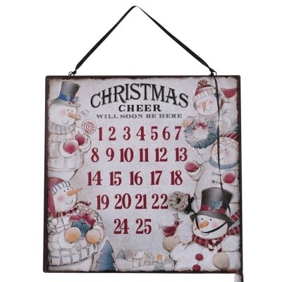 (image for) Snowman Christmas Cheer Count Down Sign