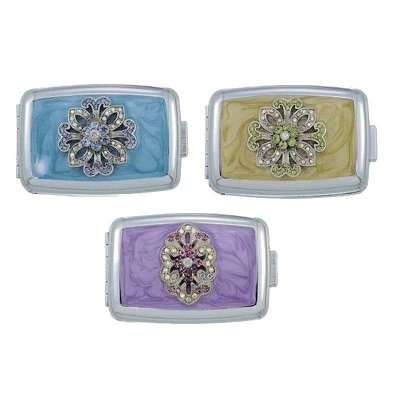 (image for) Designer Pastels Small Metal Pillbox by Spring Street Design