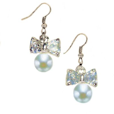 (image for) Bridal Earrings Crystal Bow