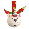 (image for) Bell Baby Dog or Cat Ceramic Christmas Ornament