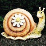 (image for) Daisy Snail Garden Figurine