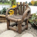 (image for) Chair Furniture Fantail Wood Fairy Garden Furniture