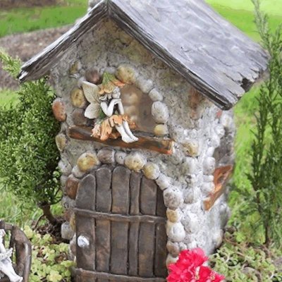 (image for) Katie's Cottage Fairy House Garden Figurine