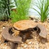 (image for) Table & Bench Figurine Set Tree Stump Fairy Garden Furniture