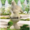 (image for) Bird Garden Figurine on Pedestal with Metal Ring
