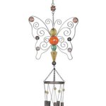 (image for) Beaded Butterfly Wind Chime Garden Ornament