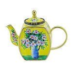 (image for) Van Gogh Daisies & Vase Teapot Figurine Trinket Box