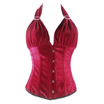(image for) Ooh La La Velvet Baby Halter Corset