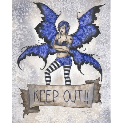 (image for) Keep Out Fairy Fantasy Art by Amy Brown